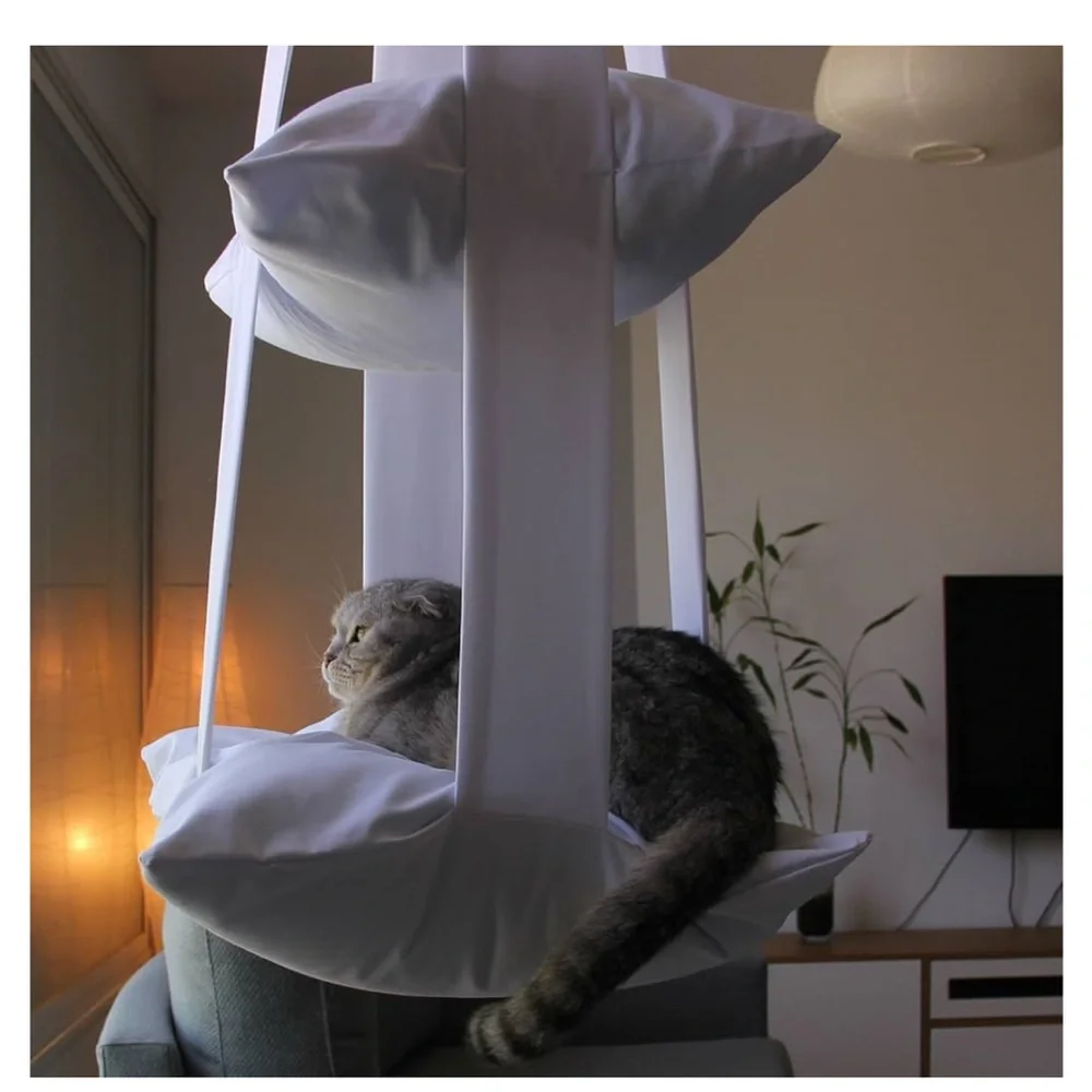 NIP Katzy 2 tier soft cat pillow hammock rare